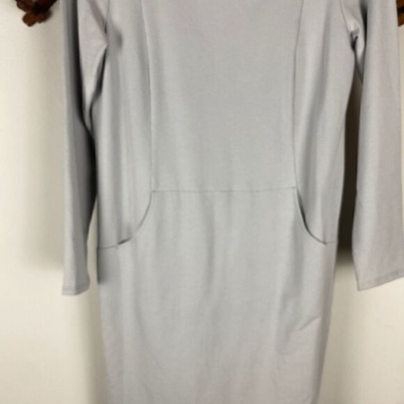 J. Jill Light Gray Women's Dress - Picture 4 of 7
